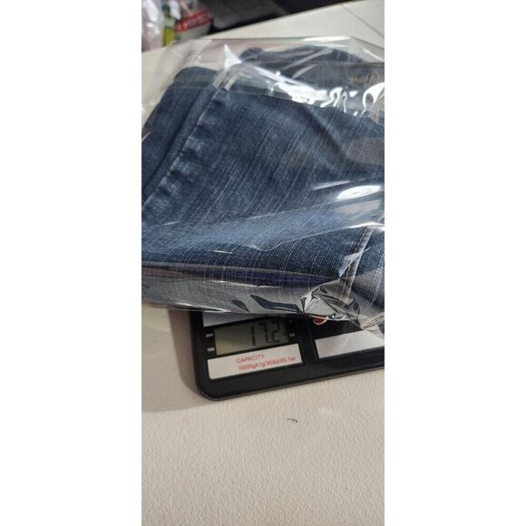 Old Navy Jeans Womens The Diva Size 4 Low-Rise Straight Leg Blue Cotton Blend - Picture 9 of 11